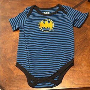 Batman Blue and Black Striped Toddler Shirt